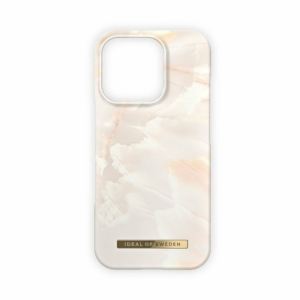 iDeal Fashion Case MagSafe iPhone 16 Pro Rose Pearl Marble