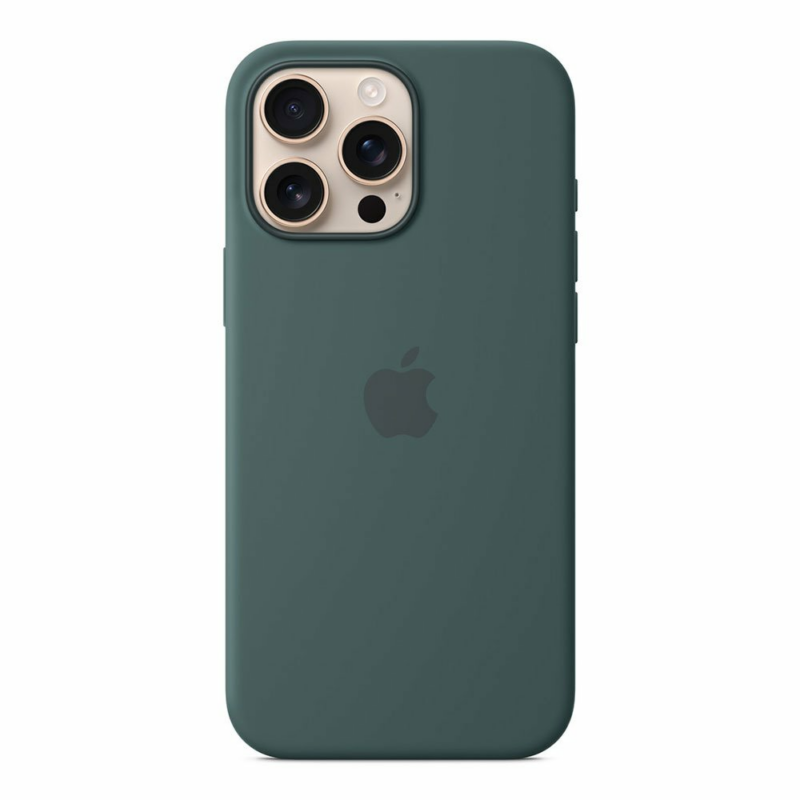 iPhone 16 Pro Max Silicone Case with MagSafe - Lake Green