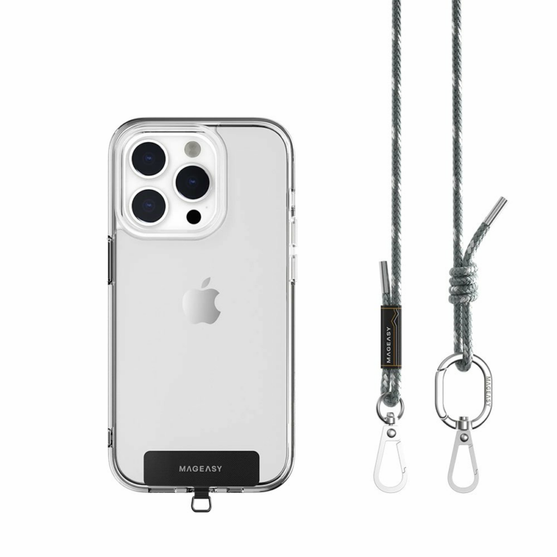 SwitchEasy šnúrka Strap+Strap Card 6mm Phone Lanyard - Milshake Blue
