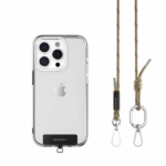 SwitchEasy šnúrka Strap+Strap Card 6mm Phone Lanyard - Oat Brown