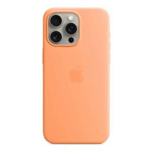 iPhone 15 Pro Max Silicone Case with MagSafe - Orange Sorbet