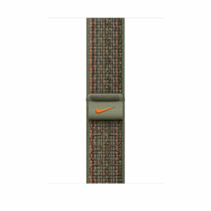 Apple Watch 45mm Sequoia/Orange Nike Sport Loop