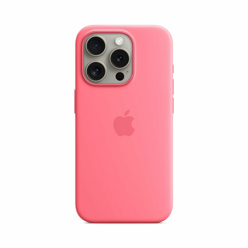 iPhone 15 Pro Silicone Case with MagSafe - Pink