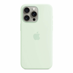 iPhone 15 Pro Max Silicone Case with MagSafe - Soft Mint