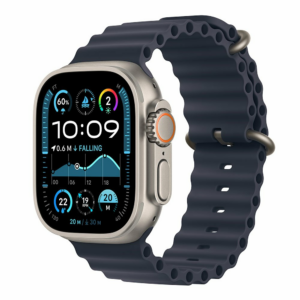 Apple Watch Ultra 2 GPS + Cellular 49mm Natural Titanium Case with Navy Ocean Band