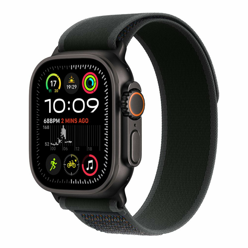 Apple Watch Ultra 2 GPS + Cellular 49mm Black Titanium Case with Black Trail Loop - S/M