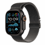 Apple Watch Ultra 2 GPS + Cellular 49mm Black Titanium Case with Black Titanium Milanese Loop - M