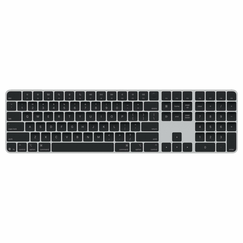 Apple Magic Keyboard s Touch ID a Numerickou klávesnicou - US English - čierne klávesy (USB-C)
