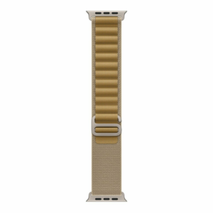 Apple Watch 49mm Tan Alpine Loop - Small - Natural Titanium Finish