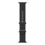 Apple Watch 49mm Black Ocean Band - Natural Titanium Finish