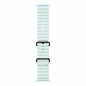 Apple Watch 49mm Ice Blue Ocean Band - Black Titanium Finish