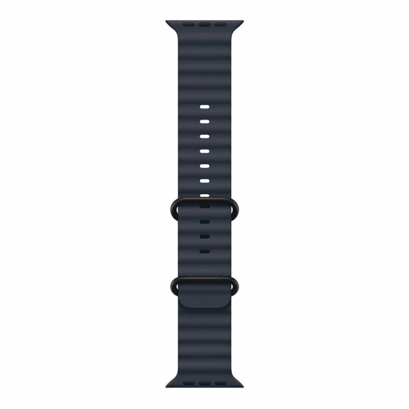Apple Watch 49mm Navy Ocean Band - Black Titanium Finish