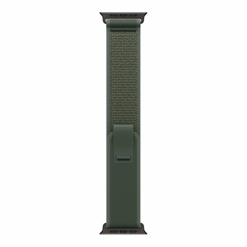Apple Watch 49mm Green Trail Loop - S/M - Black Titanium Finish