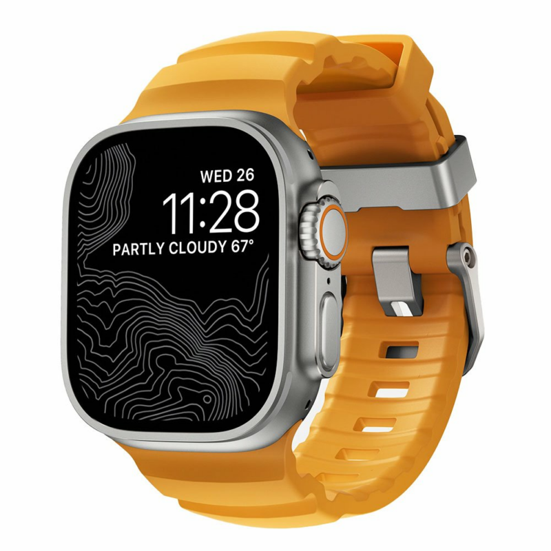 Nomad remienok Rocky Point Band pre Apple Watch 46/49mm - Sol/Natural