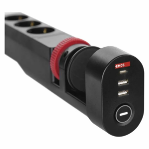 EMOS Predlzovaci kabel 16A (3zás.+ vypínač + 3 USB A+C) 1