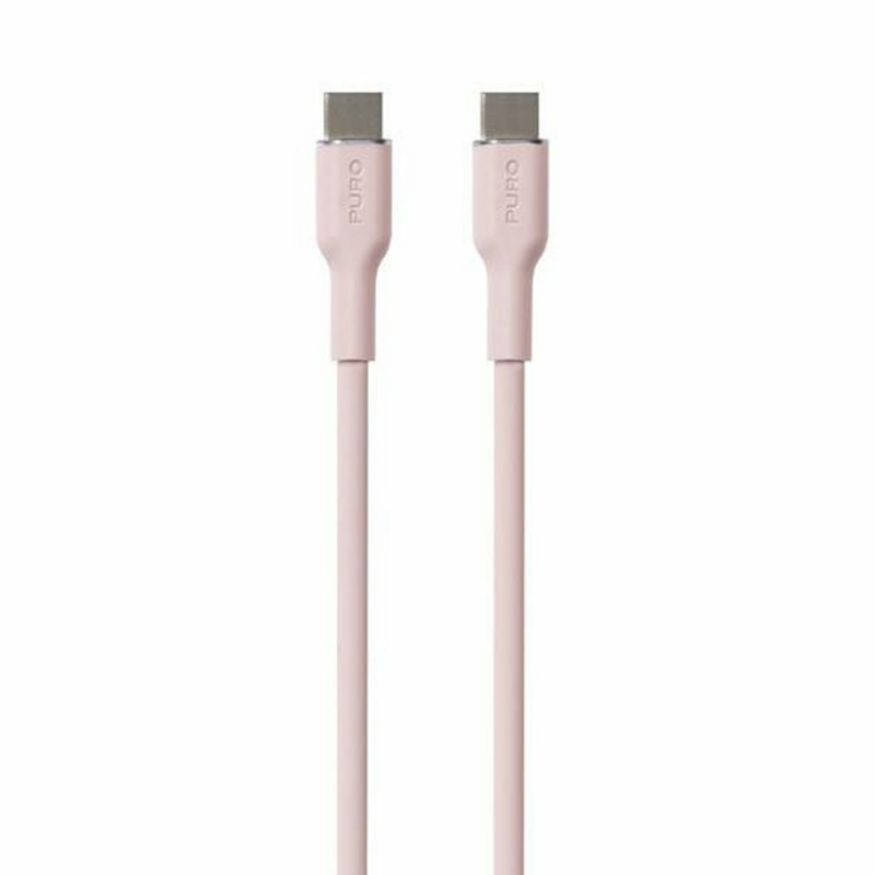 Puro kábel Soft Silicone Cable USB-C to USB-C 1.5m - Rose