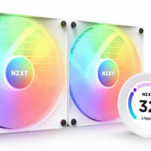 NZXT AIO liquid cooler CPU Kraken 280 ELITE RGB / 2x140mm fan / 4-pin PWM / LCD display / white