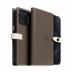 SLG Design puzdro D8 Magsafe Hybrid Full Grain Leather pre iPhone 15 Pro - Etoff Cream
