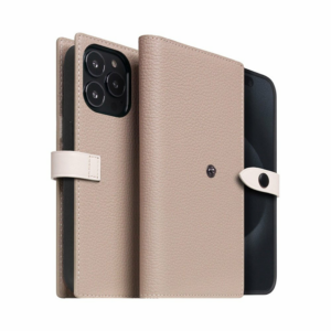 SLG Design puzdro D8 Magsafe Hybrid Full Grain Leather pre iPhone 15 Pro - Light Cream