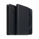 SLG Design puzdro D8 Magsafe Full Grain Leather pre iPhone 15 - Black Blue