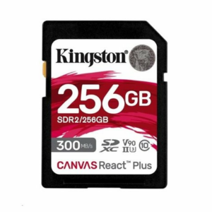 Kingston Canvas React Plus 256GB SDXC UHS-II U3 V90