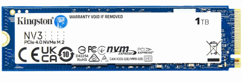 Kingston 1000GB NV3 M.2 2280 PCIe 4.0 NVMe SSD