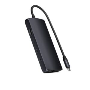 Satechi USB-C Multiport adaptér 8K with Ethernet V3 - Midnight