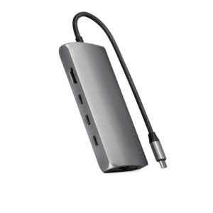 Satechi USB-C Multiport adaptér 8K with Ethernet V3 - Space Gray