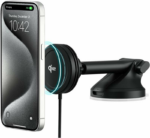 iOttie Velox Mini Qi2 Wireless Dash & Windshield Mount - Black