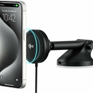 iOttie Velox Mini Qi2 Wireless Dash & Windshield Mount - Black