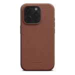 Woolnut Leather Case for iPhone 15 Pro - Cognac