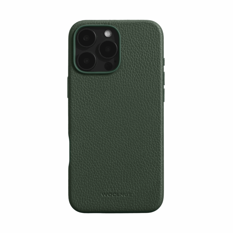 Woolnut Leather Case for iPhone 16 Pro Max - Green