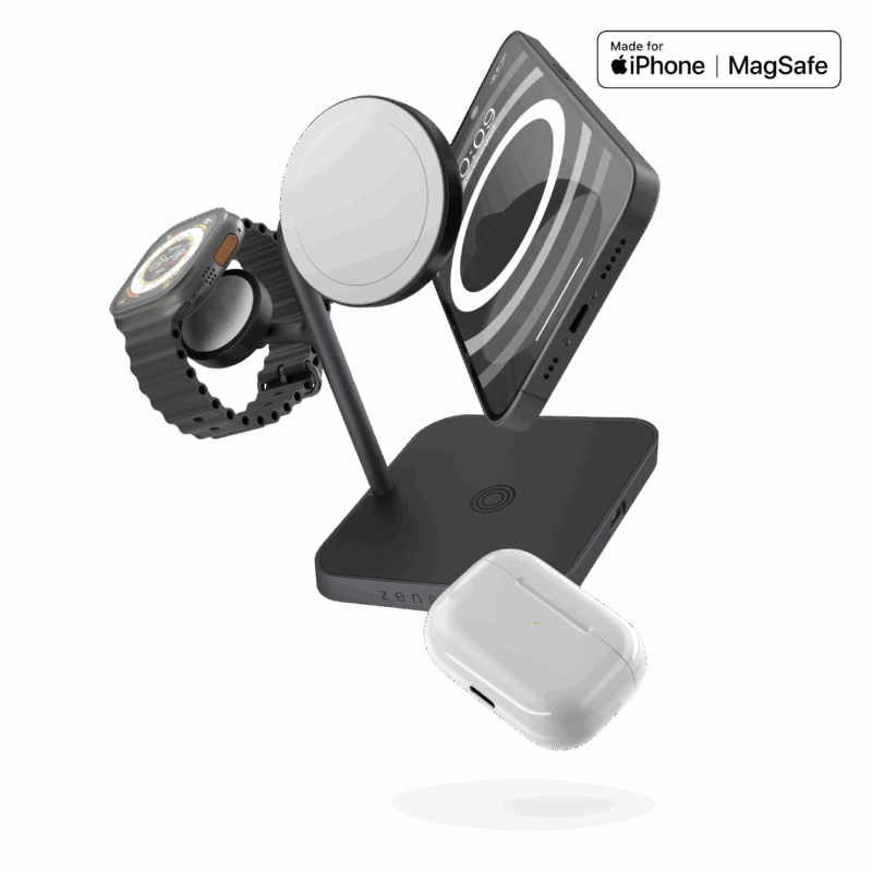 ZENS 4-in-1 MagSafe + Watch Wireless Charging Station