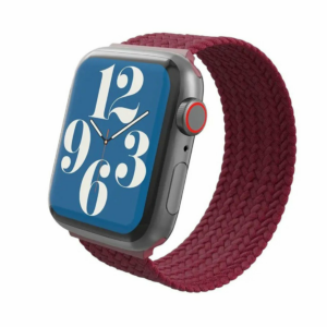 GEAR4 remienok Braided S 160-175 cm pre Apple Watch 42/44/45mm - Wine