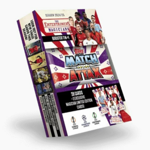 Futbalové karty Topps Match Attax TCG 2024/25 UCC Booster Tin 1 fialová