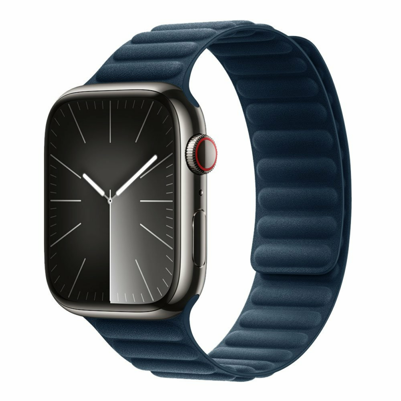 Devia remienok Deluxe Magnetic Fiber Watch Band 44/45/46mm - Sea Blue