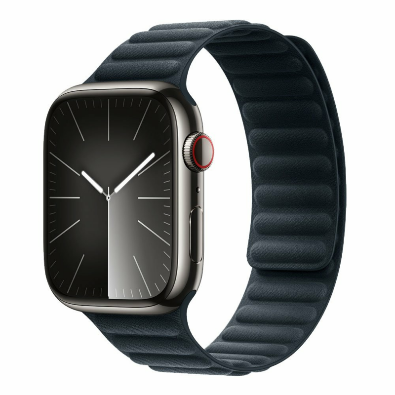 Devia remienok Deluxe Magnetic Fiber Watch Band 44/45/46mm - Evergreen