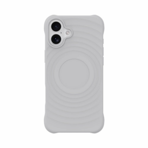 Devia kryt Ripple Magnetic Shockproof TPU Case pre iPhone 16 - White