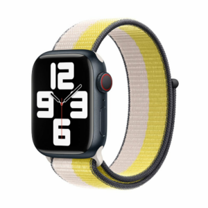 Devia remienok Nylon Braided Two-Tone Loop pre Apple Watch 40/41/42mm - Oat Milk