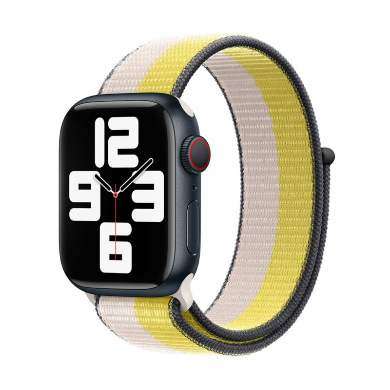 Devia remienok Nylon Braided Two-Tone Loop pre Apple Watch 40/41/42mm - Oat Milk