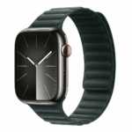 Devia remienok Deluxe Magnetic Fiber Watch Band 44/45/46mm - Dark Green